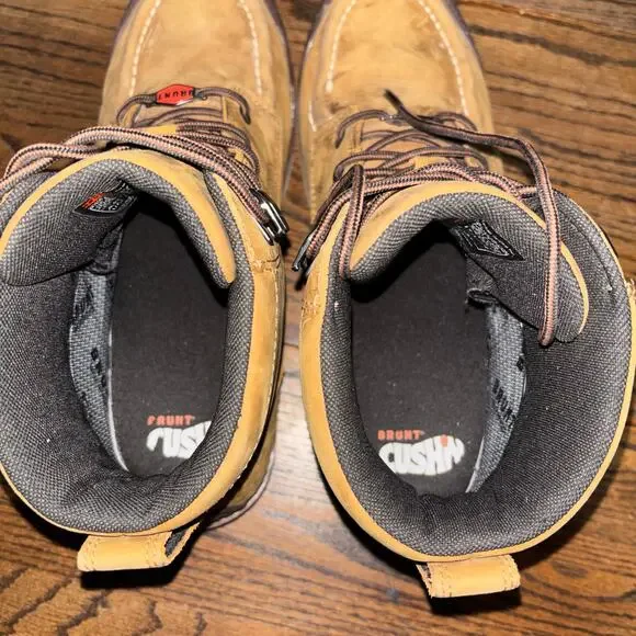 Brunt Marin Work Boots 12M Comp Toe Waterproof Moc Toe Tan - Picture 7 of 8